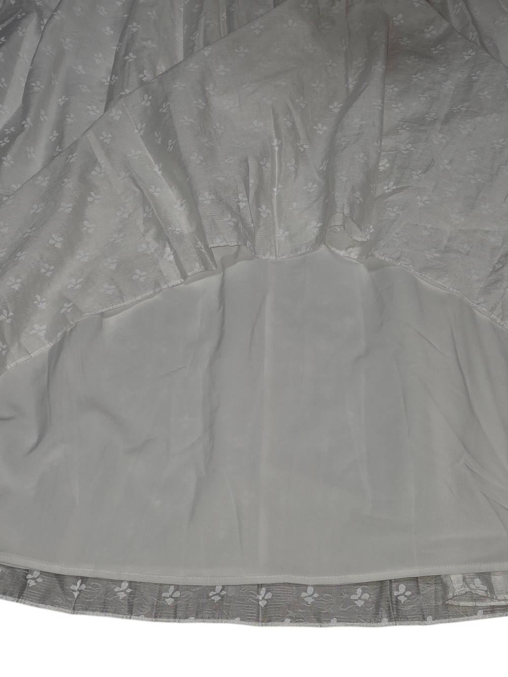 Nwt Veiled New York White Floral Jacquard Maxi Skirt Size 14 Cottagecore Modest — image 4 of 8